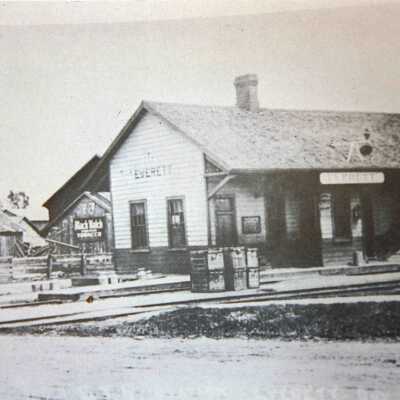 Photograph, CNR Station at Everett, Ontario.