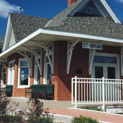 Photograph, CNR Station at St. Bruno, Quebec.