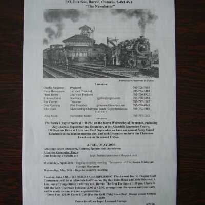 CN Pensioners Association April/May 2006 Newsletter