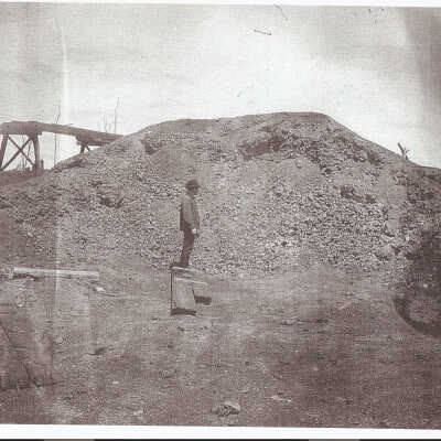 Photograph - Gertrude Mine, Roast heaps, May 28, 1906
