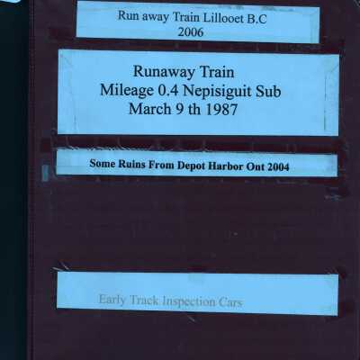 Binder of Runaway Trains, Ruins, and Inspection Cars