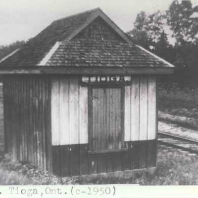 Photograph, CNR Station at Tioga, Ontario.