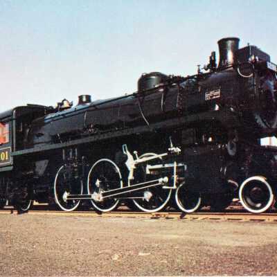 Photograph, Postcard, CPR Steam Engine 1201, Museum of Science and Technology.