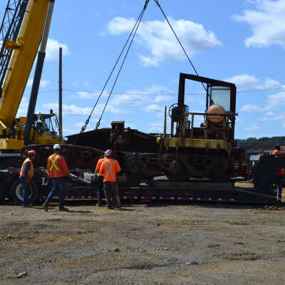Photograph, NORMHC, Hot Metal Car move from INCO to Prescott Park.