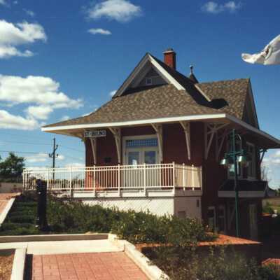 Photograph, CNR Station at St. Bruno, Quebec.