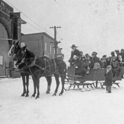 Photograph, Capreol Horsedrawn Sleigh.