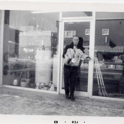 Photograph, Jack Barrand, Barrand's Hardware Store.