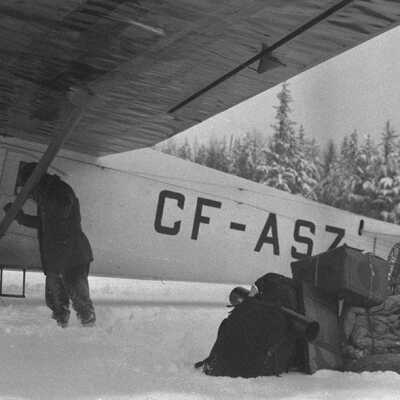Photograph, Fokker 'Universal' aircraft CF-ASZ of Eclipse Airways Ltd., Gogama, Ontario, c. 1933.