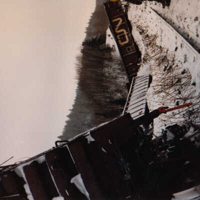 Photograph, Train Derailment, 1988, Set of 175 Pictures.