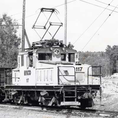 Photograph, INCO Locomotive 117.