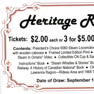 NORMHC Heritage Raffle 2002 Flyer