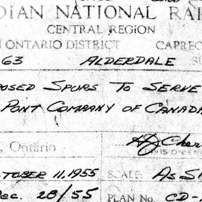 Canadian National: Plan Showing the Proposed Spurs to Serve the DuPont Company of Canada