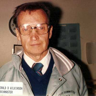 Photograph, Gerald D. Wilkinson Trainmaster.