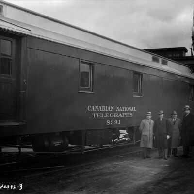 Photograph, Canadian National Railways Telegraphs Car 8391.