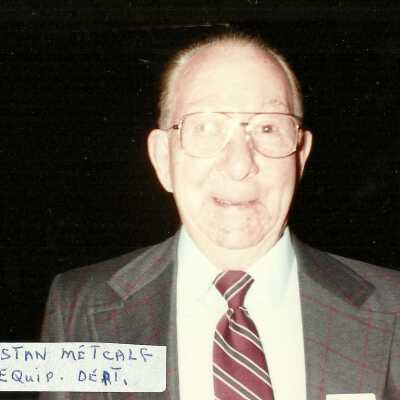 Photograph, Stan Metcalf, Equipment Department.