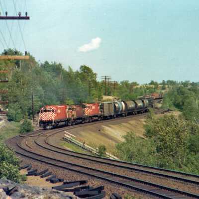 Photograph, Canadian Pacific Locomotive with 3 Locomotives