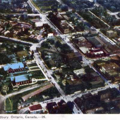 Photograph, Sudbury, "Airplane View of Sudbury"