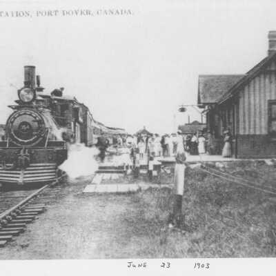 Photograph, CNR Station, Port Dover, Ontario, Canada.