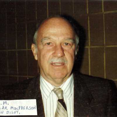 Photograph, O.D.M. Oscar MacPherson, Train Dispatcher.