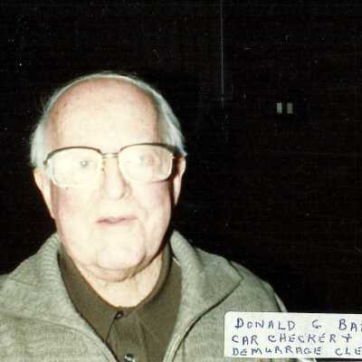 Photograph, Donald G. Bambei, Car Checker, Demurrage Clerk.