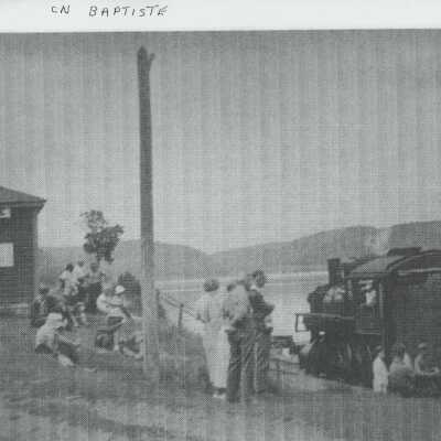 Photograph, CNR Station at Baptiste, Quebec.