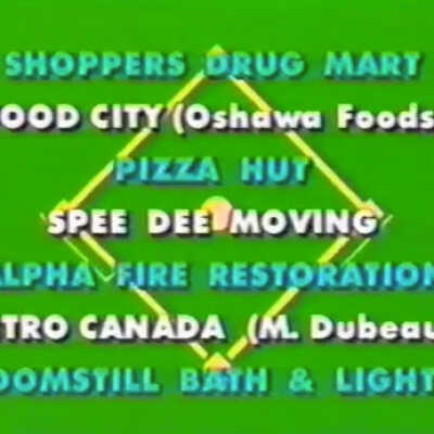 Video, Commercial, North Bay Baseball Association, North Bay, Ontario, 1992.