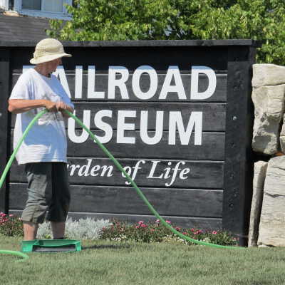 Photograph, NORMHC, Fran Michelutti, Garden of Life construction.