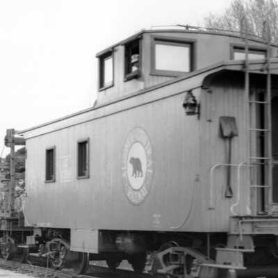 Photograph, Algoma Central Caboose 9518.