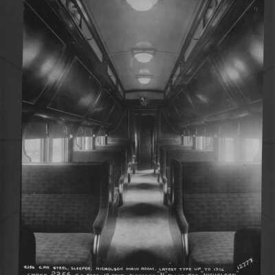 Photograph, Canadian Pacific Railway steel sleeper, Nicholson main room, latest type up to 1926.
