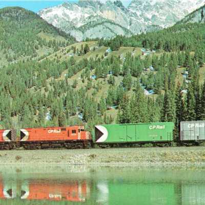 Photograph, Postcard, CPR 4242 and 4239, Banff, Alberta, 1968.