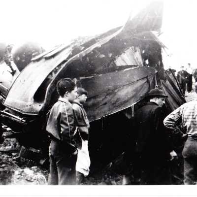 Photograph, CNR Steam Engine Derailment