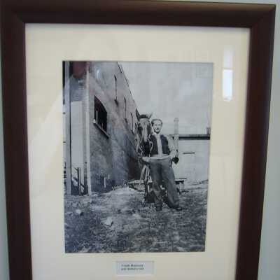 Photograph - Frank Joseph Mazzuca and delivery cart