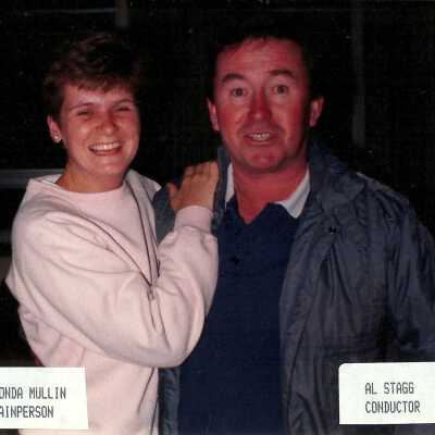 Photograph, Rhonda Mullin, Trainperson, Al Stagg, Conductor.