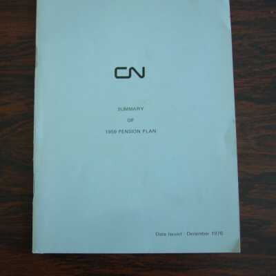 CN Summary of 1959 Pension Plan / CN Sommaire du régime des pensions de 1959