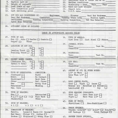 Canadian National: Hot Box and Burnt-Off Journal Report