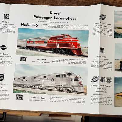 Diesel Passenger Locomotive Model E-6 Coloured Prints Poster