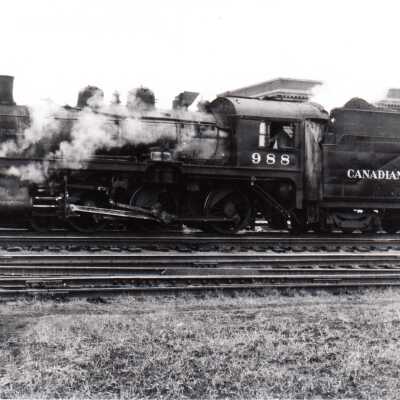 Photograph, CPR Locomotive 988.