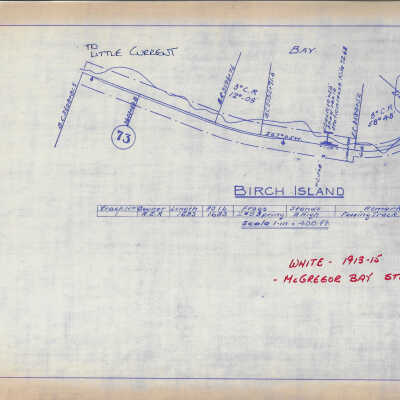 Rail Yard Plan of Algoma Eastern Railway Birch Island Rail Yard