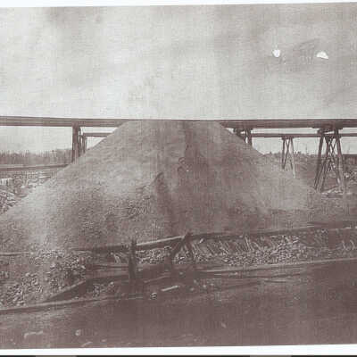 Photograph - Gertrude Mine, Roast heaps, May 28, 1906