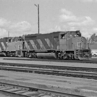 Photograph, CNR Engines 9625, 5579, Capreol, Ontario.