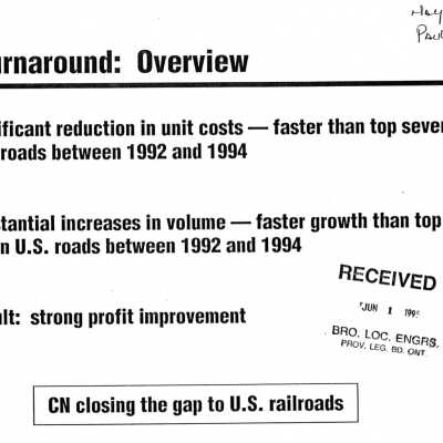 Document, Cn Turnaround Overview.