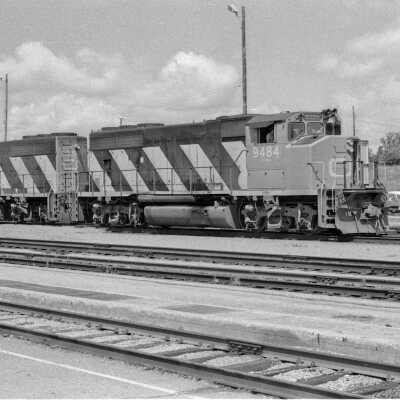 Photograph, CNR Engines 9484, 9554, Capreol, Ontario.