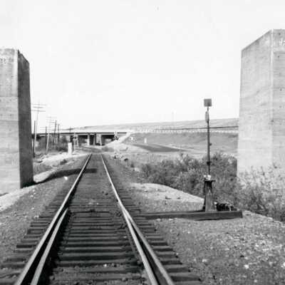 Photograph, Copper Cliff Bridge piers.