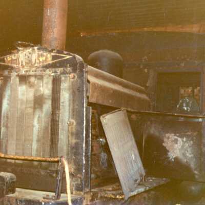 Photograph, Abandoned Locomotives.