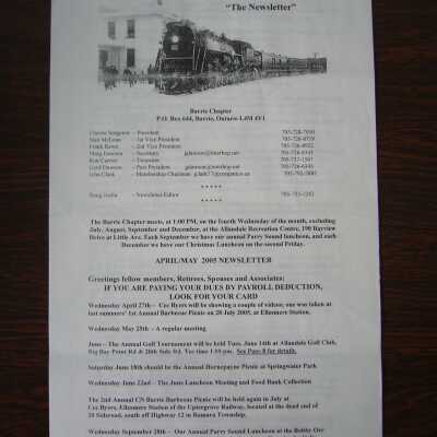 CN Pensioners Association April/May 2005 Newsletter