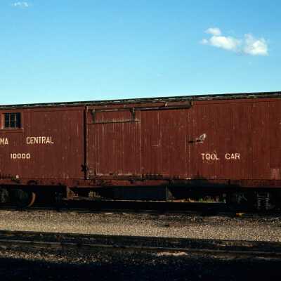 Photograph, Algoma Central Service Boxcar 10000, Steelton, 1979.