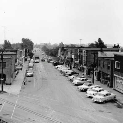 Photograph, Young Street, Capreol, Ontario, 1950s.