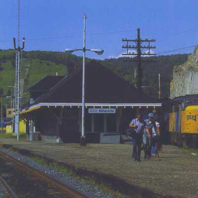Photograph, CNR Station at Metapedia, Quebec.