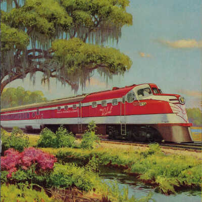 Promotional Folding Posters for a General Electric branded Alco Diesel Locomotive