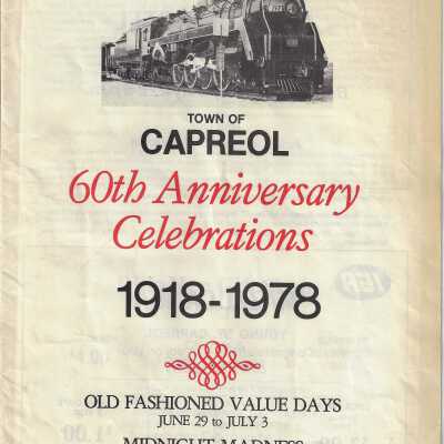 Town of Capreol 60th Anniversary Celebrations 1918-1978